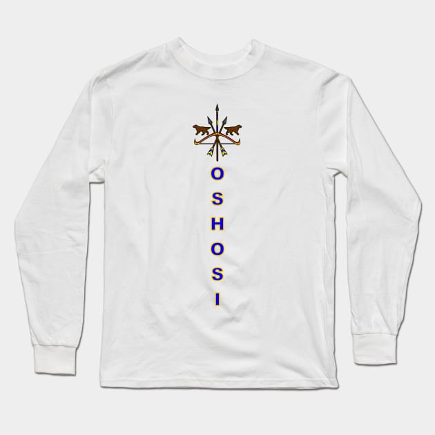 Oshosi Vertical Long Sleeve T-Shirt by Korvus78